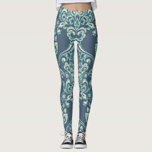 Legging Barroco Floral Vintage Wallpaper