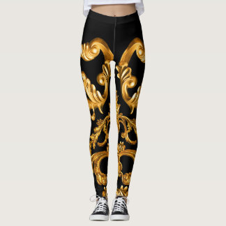 Legging Barroco ouro, Elementos Ornamentais