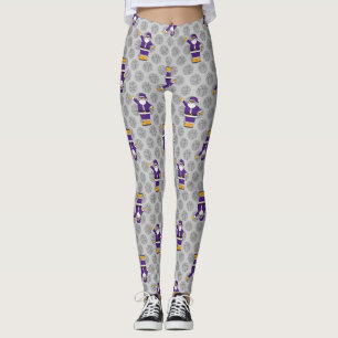 Legging basquetebol de santa claus preto do xma amarelo ro