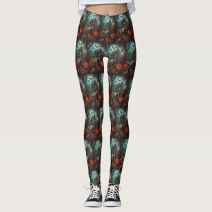 Legging Basset Hound Pilotando Motocicleta Halloween Assus
