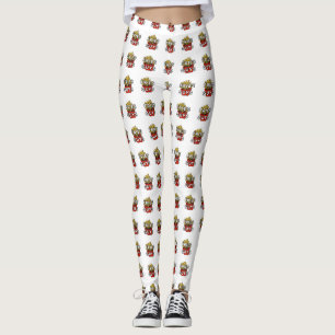 Legging Batatas fritas antes do design das caras