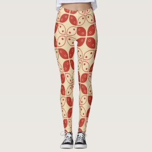 Legging Batik Kawung, Padrão Indonésio, Javanês, Étnico