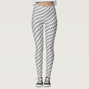 Legging Bayer Rauten Grau Weiß, mutige Oktoberfest!