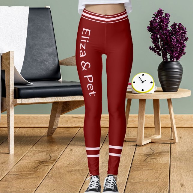 Legging Be My Valentine Day Love Pink Red Personalize Gift (Criador carregado)