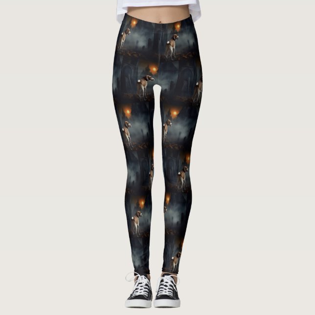 Legging Beagle Halloween Assustador (Frente)