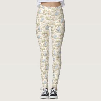 Legging Bebê Dragão Fofo Padrão Floresta Pastel (1)