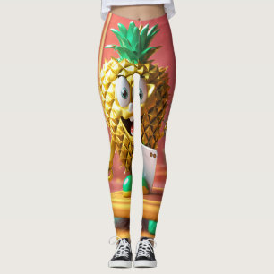 Legging Bebidas do abacaxi