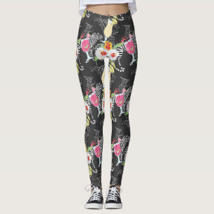 Legging Bebidas Tropicais Com Animais