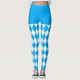 Legging Beer Festival Bavarian Flag Patterno Oktoberfest