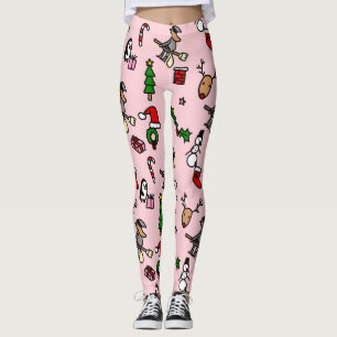 Legging befana de natal rosa