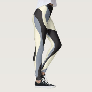 Legging Bei e Fluxo 4 em Preto, Cinza e Creme