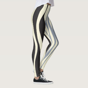 Legging Bei e Fluxo a Preto, Cinza e Creme