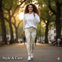 Beige Cream Simple Organic Pattern