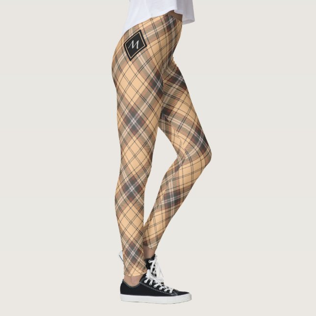 Legging Beige e Brown Tartan (Direita)