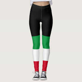 Legging Beija minha bandeira italiana engraçada