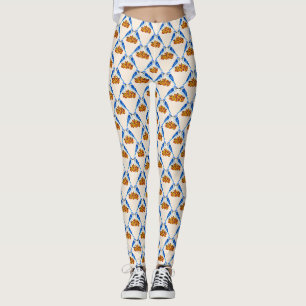 Legging Beijar o Casamento outono de baías azuis com padrã