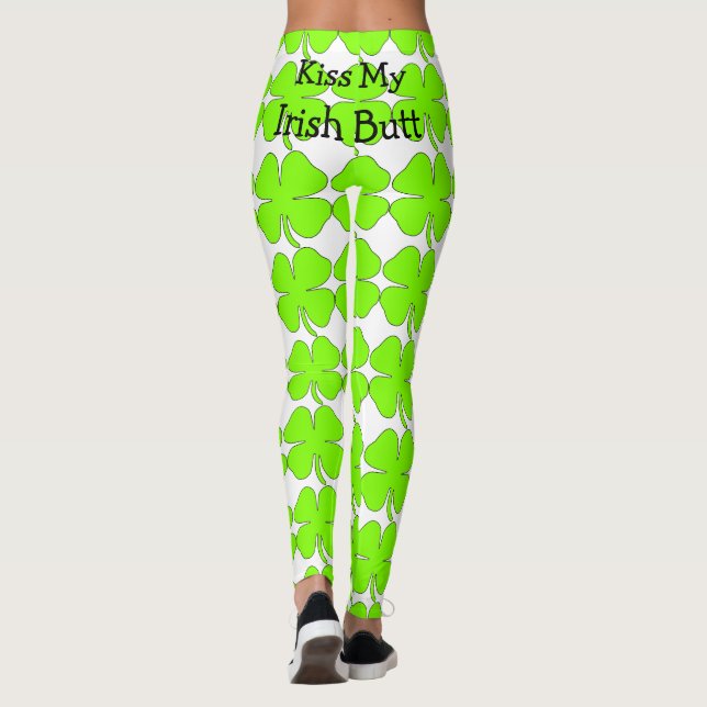 Legging Beije minhas caneleiras irlandesas do bumbum (Verso)
