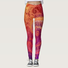 Legging Bela arte Abstrato tradicional