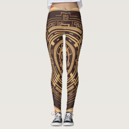 Legging Bela arte Abstrato tradicional