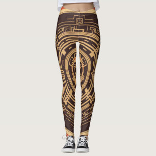 Legging Bela arte Abstrato tradicional