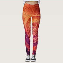 Legging Bela arte Abstrato tradicional