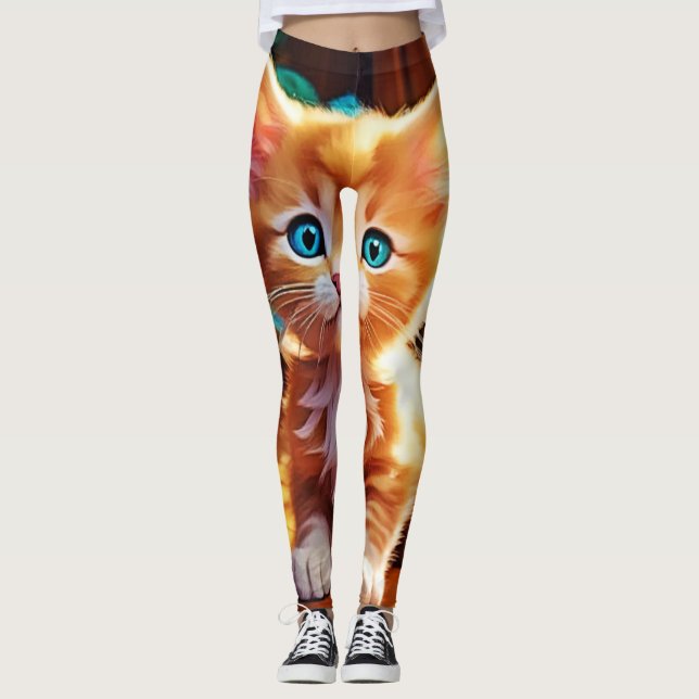 Legging Bela Arte Laranja De Kitten (Frente)
