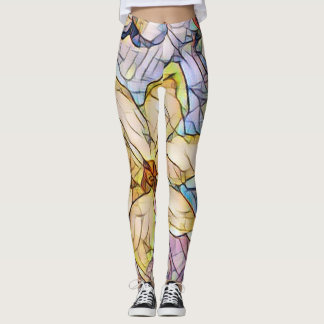Legging Bela e Única Mosaica Pastel