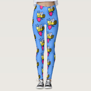 Legging Bela engraçada bonita com ilustração cardíaca