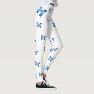 Legging Bela Infinidade Borboletas Azuis: Símbolo de AMOR