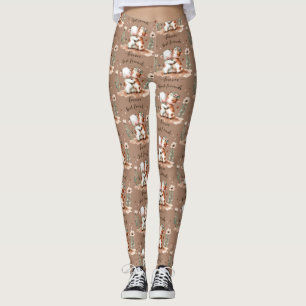 Legging Bela Vaca Melhor Amigos Abrindo Arte Floral