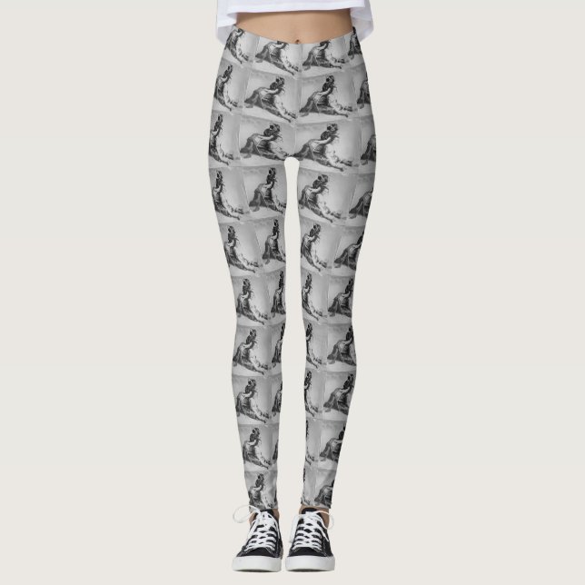 Legging Beleza Banheira - virada do século, vestido de pra (Frente)