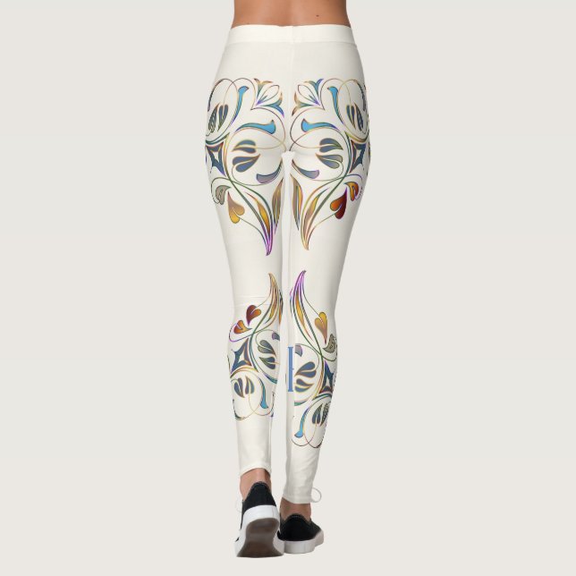 Legging Beleza em todas as pernas sombreadas (Verso)