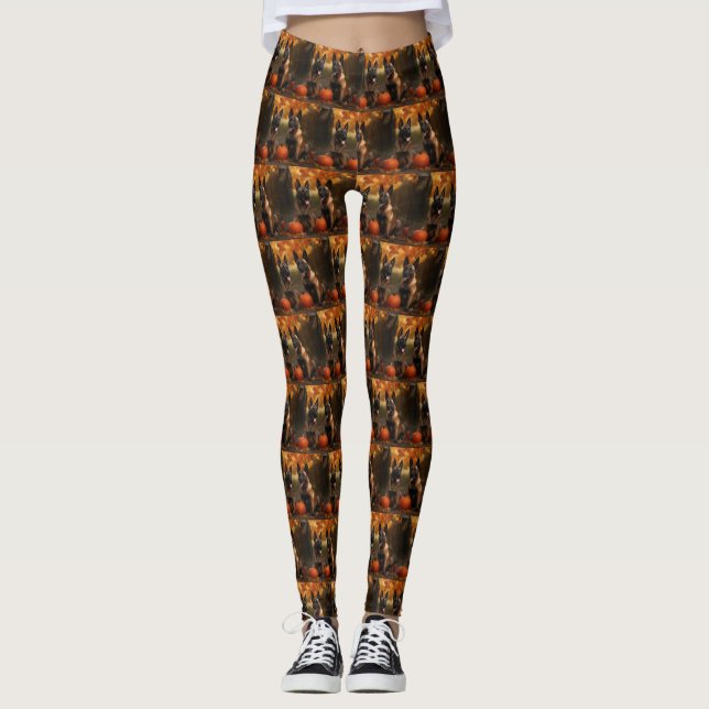 Legging Belga Malinoi Puppy Autumn Delight Pumpkin (Frente)
