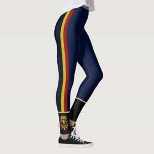 Legging Bélgica listra a bandeira