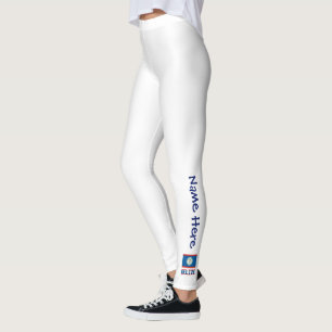 Legging Belize e Bandeira de Belize Personalizados 