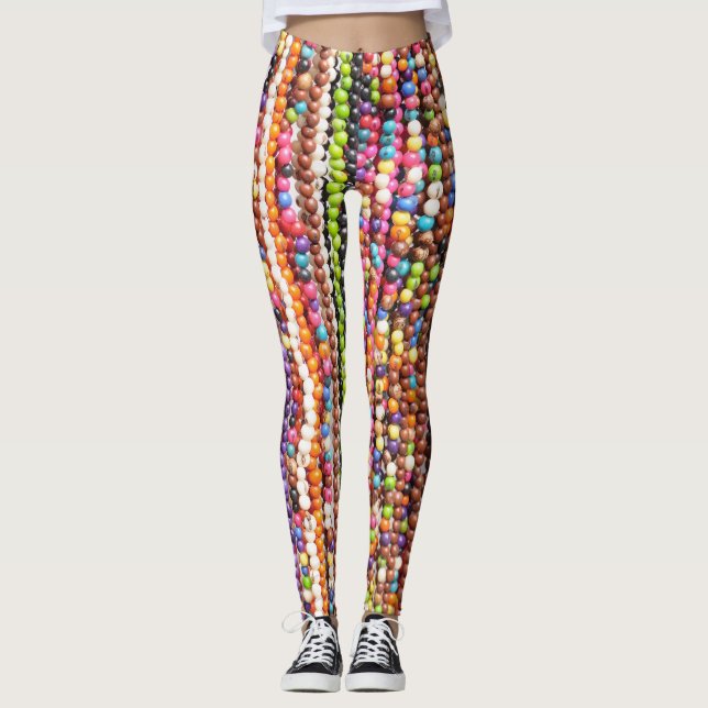 Legging Belo abstrato vermelho (Frente)
