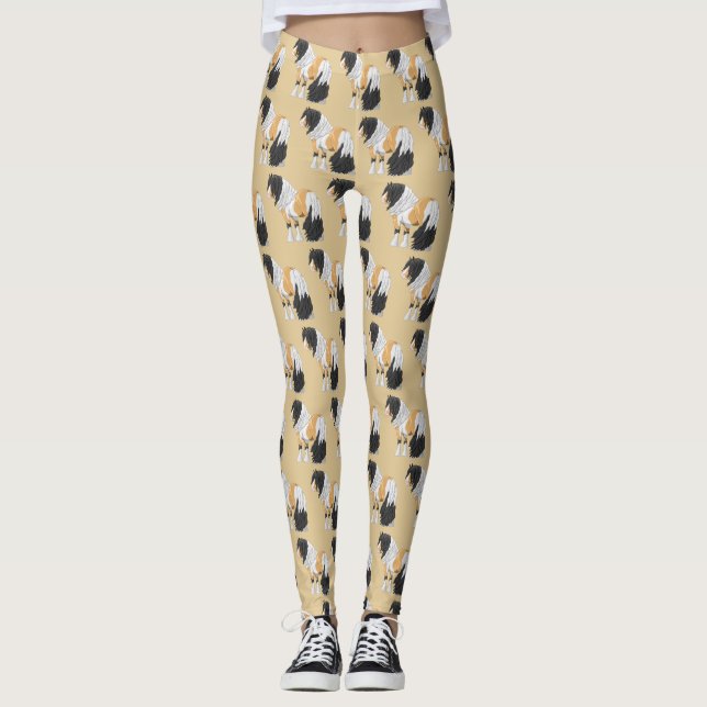 Legging Belo Buckskin Pinto Cigano Vanner Draft Horse (Frente)