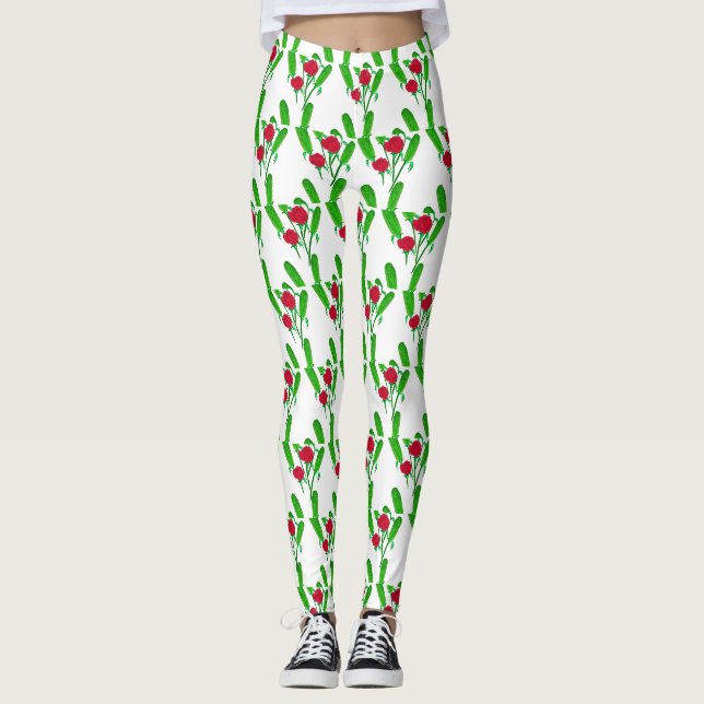 Legging Belo Buquê de picles com Rosas Thunder_Cove (Frente)