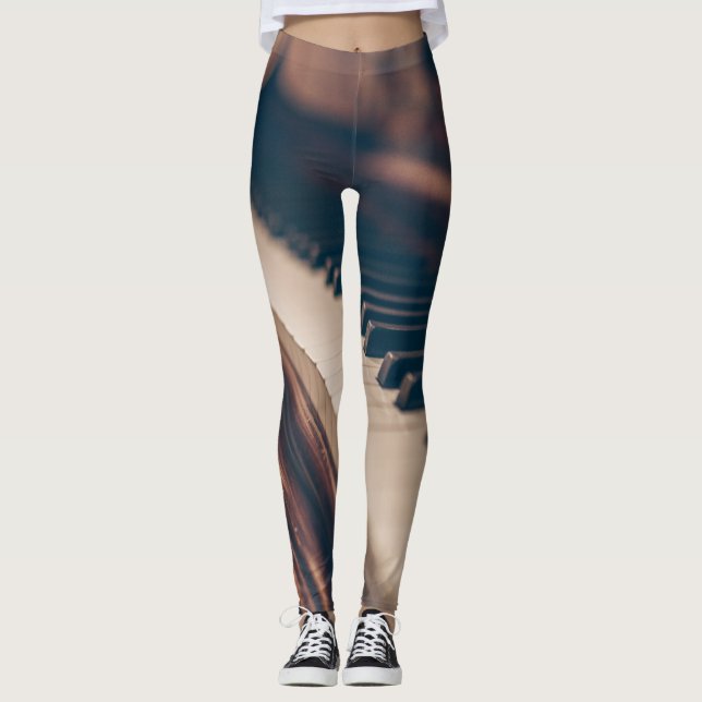 Legging Belo Design de Piano (Frente)
