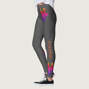 Legging Belo Kayaker, cor-de-rosa laranja-âmbar, Perna