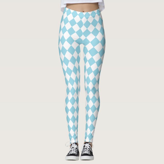 Legging Belo padrão de diamante (Frente)