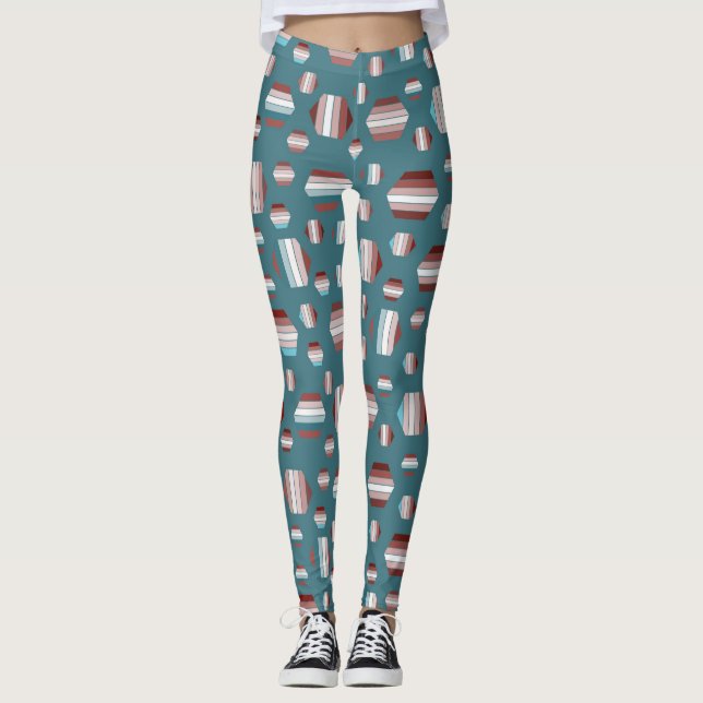 Legging Belo Padrão de Verão (Frente)