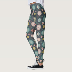 Legging Belo padrão floral multicor