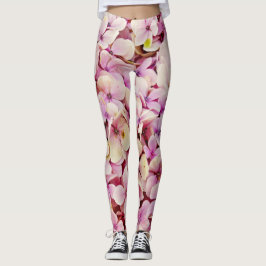 Legging Belos Flores de Hydrangea