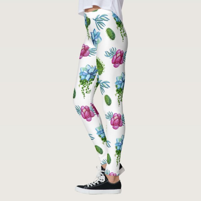 Legging Berries Rosa de Sobremesa | Boho Floral Botânico (Esquerda)