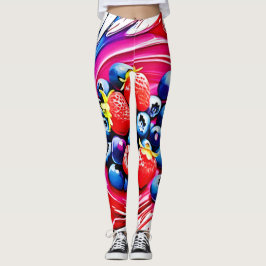 Legging Berry Splash: Intermitência de Cores