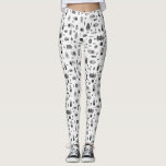 Legging Besouro Preto e Branco<br><div class="desc">Insetos de aquarelas e escaravelhos em preto e branco de monotone. Perfeito para entomologistas e amantes da natureza, e para o Halloween também! Arte original de Nic Squirrell.</div>