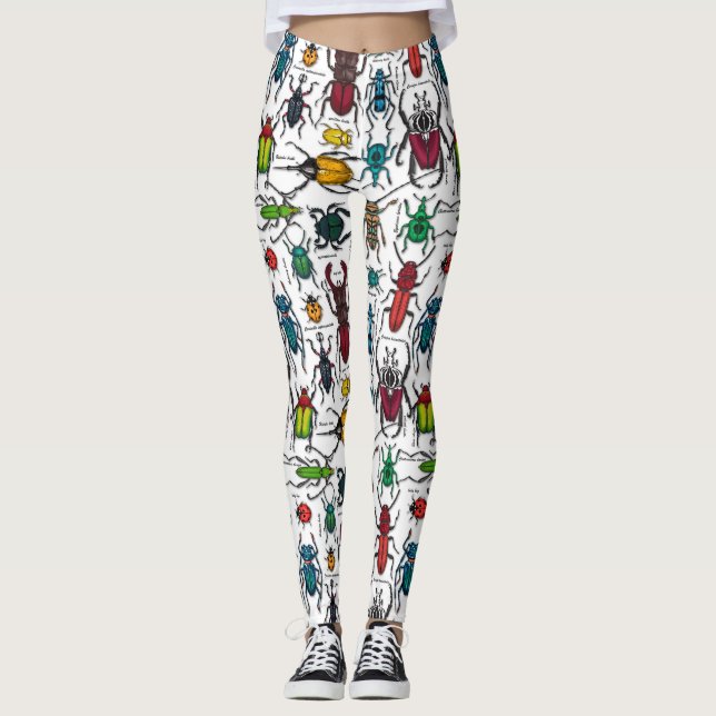 Legging Besouros em branco (Frente)