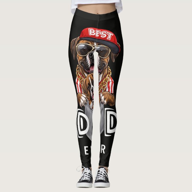 Legging Best Boxer Dad Ever (Frente)