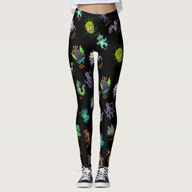 Legging Bestiário II de Cthulhu Lovecraft Mythos Chibi (Frente)
